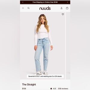nuuds Straight classic ranger denim jeans